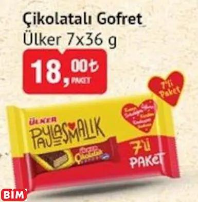 ÜLKER ÇİKOLATALI GOFRET